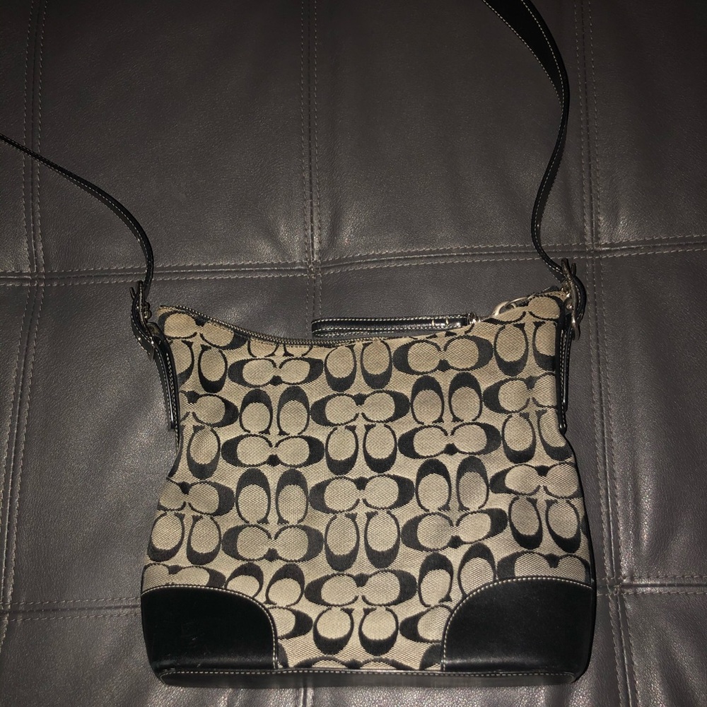 Coach Bag Black and White